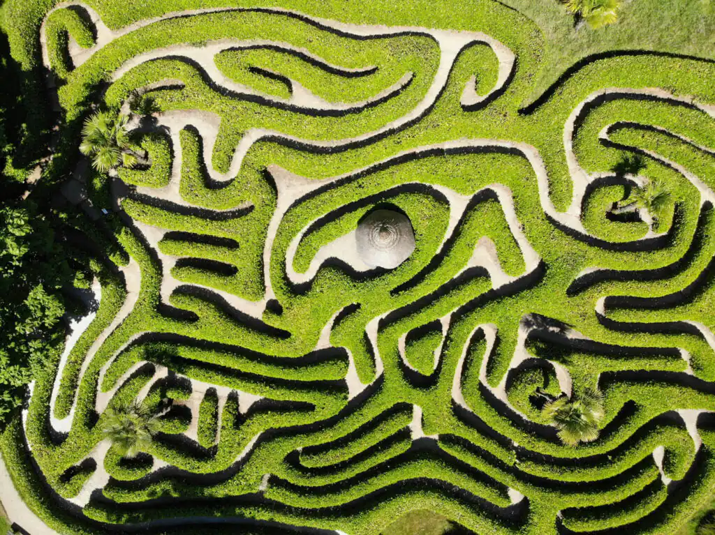 Glendurgan-Gardens-maze-from-the-air